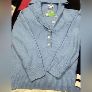 Aqua cashmere sweater